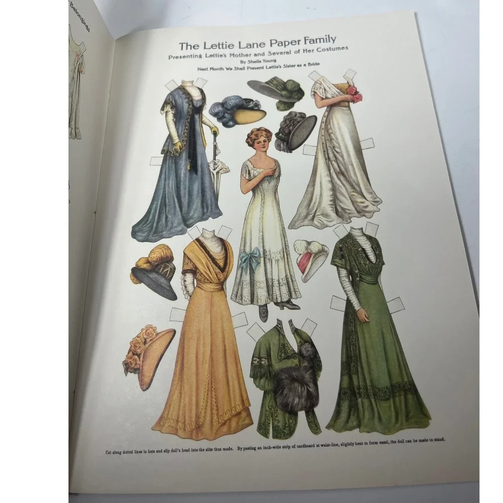 Lettie Lane Paper Dolls Full Color Reproductions of‎ 24 Antique Paper Dolls